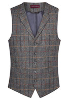 Memphis Mens Waistcoat Mens Waistcoat Brook Taverner Grey/Brown S