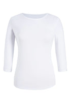 Mira Ladies Round Neck Top Undersuit Top Brook Taverner White XS