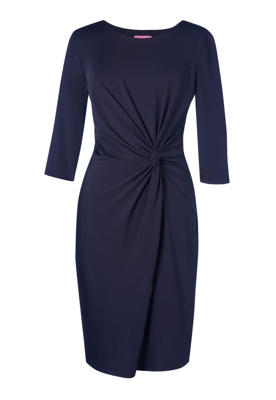 Neptune Ladies Round Neck Suit Dress Dresses Brook Taverner Navy XS