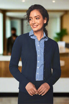 2308 - Seattle Crew-Neck Cardigan - The Staff Uniform Company