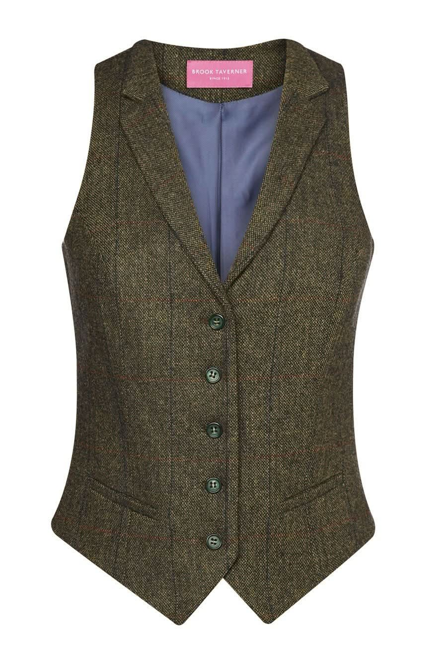 Nashville Ladies Waistcoat Ladies Waistcoat Brook Taverner Green/Blue XS