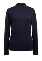 Golden Turtleneck Jumper Womens Knitwear Brook Taverner Navy XS