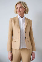 Margot Tailored Fit Ladies Suit Jacket Ladies Suit Jacket Brook Taverner Sand 6 Short