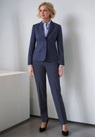 Eleanor Ladies Slim Leg Trouser Ladies Suit Trouser Brook Taverner Denim 6 Short