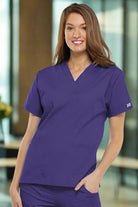 4700: Grape Cherokee Ladies Scrub Top Ladies Scrub Top Cherokee Originals XXS