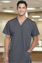 4876: Pewter Cherokee Unisex Scrub Top Unisex Scrub Top Cherokee Originals XXS