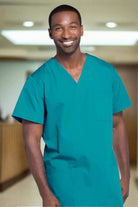 4876: Teal Cherokee Unisex Scrub Top Unisex Scrub Top Cherokee Originals XXS