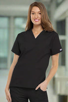 4700: Black Ladies Cherokee Scrub Top Ladies Scrub Top Cherokee Originals XXS