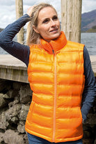 R193F: Ice Bird Ladies Padded Gilet Womens Bodywarmers Result Urban Orange XS