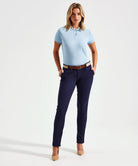 AQ060: Ladies Classic Fit Chino Trousers Womens Chinos Asquith & Fox Navy 2XS