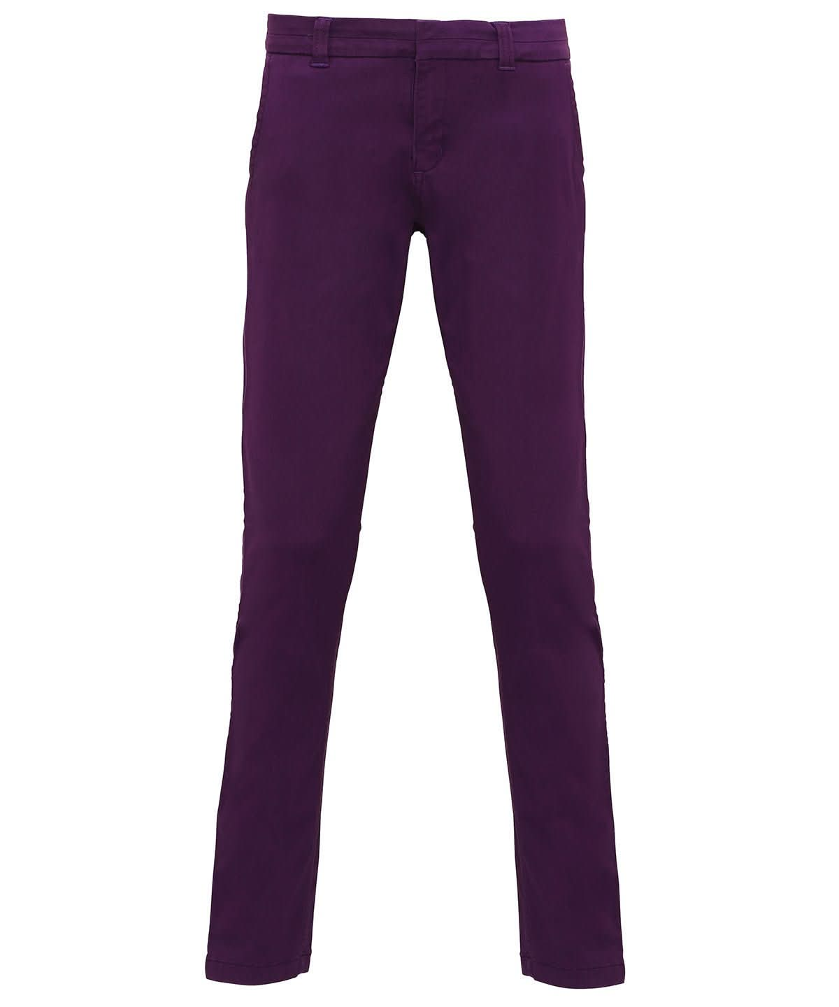 AQ060: Ladies Classic Fit Chino Trousers Womens Chinos Asquith & Fox