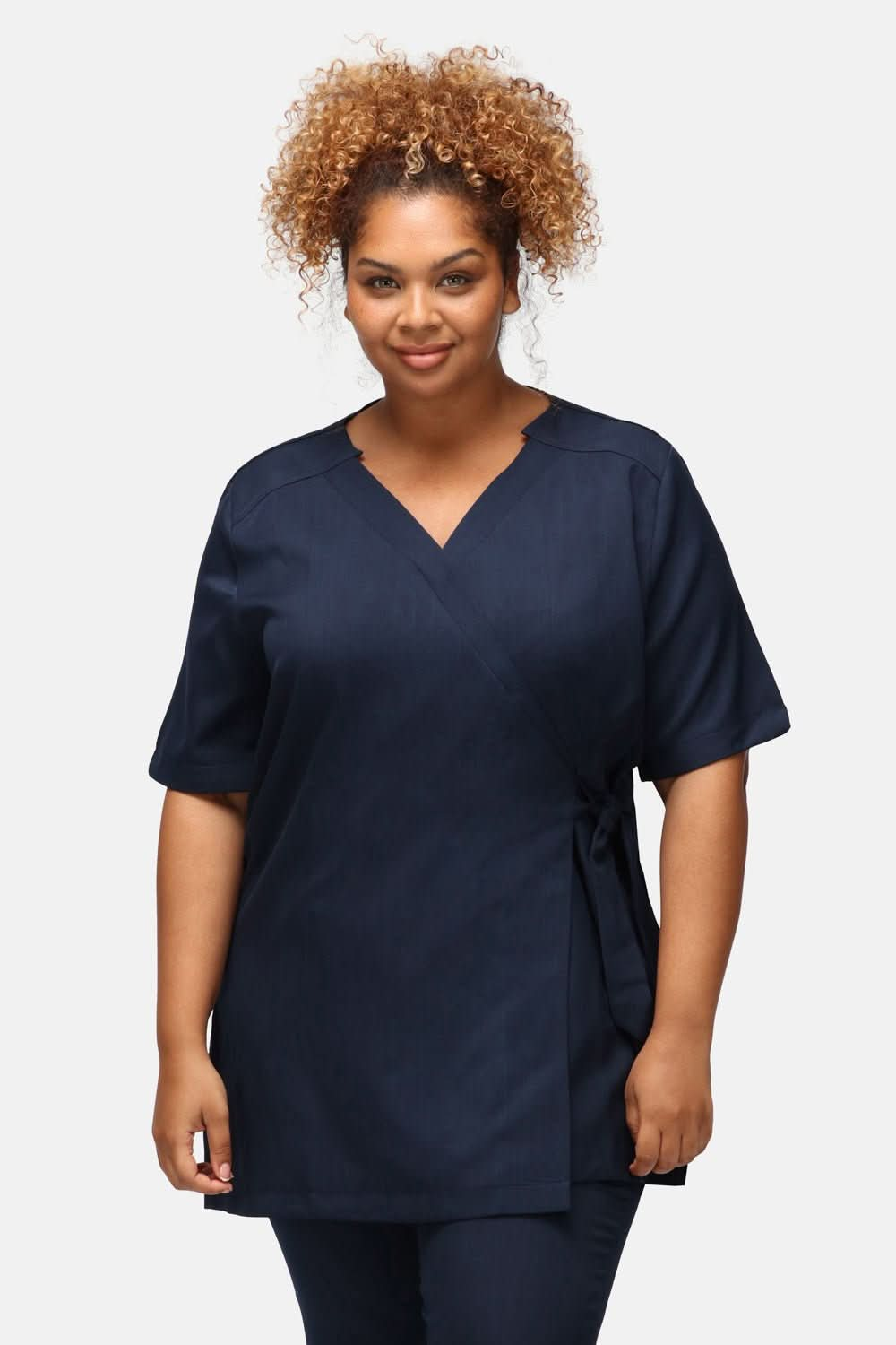 Clara Ladies Wrap Beauty Tunic Beauty Tunics La Beeby Navy 6