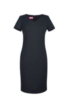 Corinthia V-Neck Dress Dresses Brook Taverner Black 6 Regular