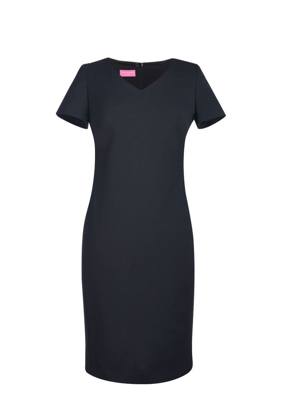 Corinthia V-Neck Dress Dresses Brook Taverner Black 6 Regular