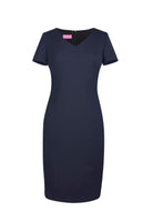 Corinthia V-Neck Dress Dresses Brook Taverner Navy 6 Regular