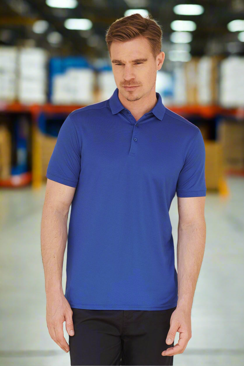 HB460: Mens Slim Fit Stretch Wicking Polo Mens Polos Henbury Royal S