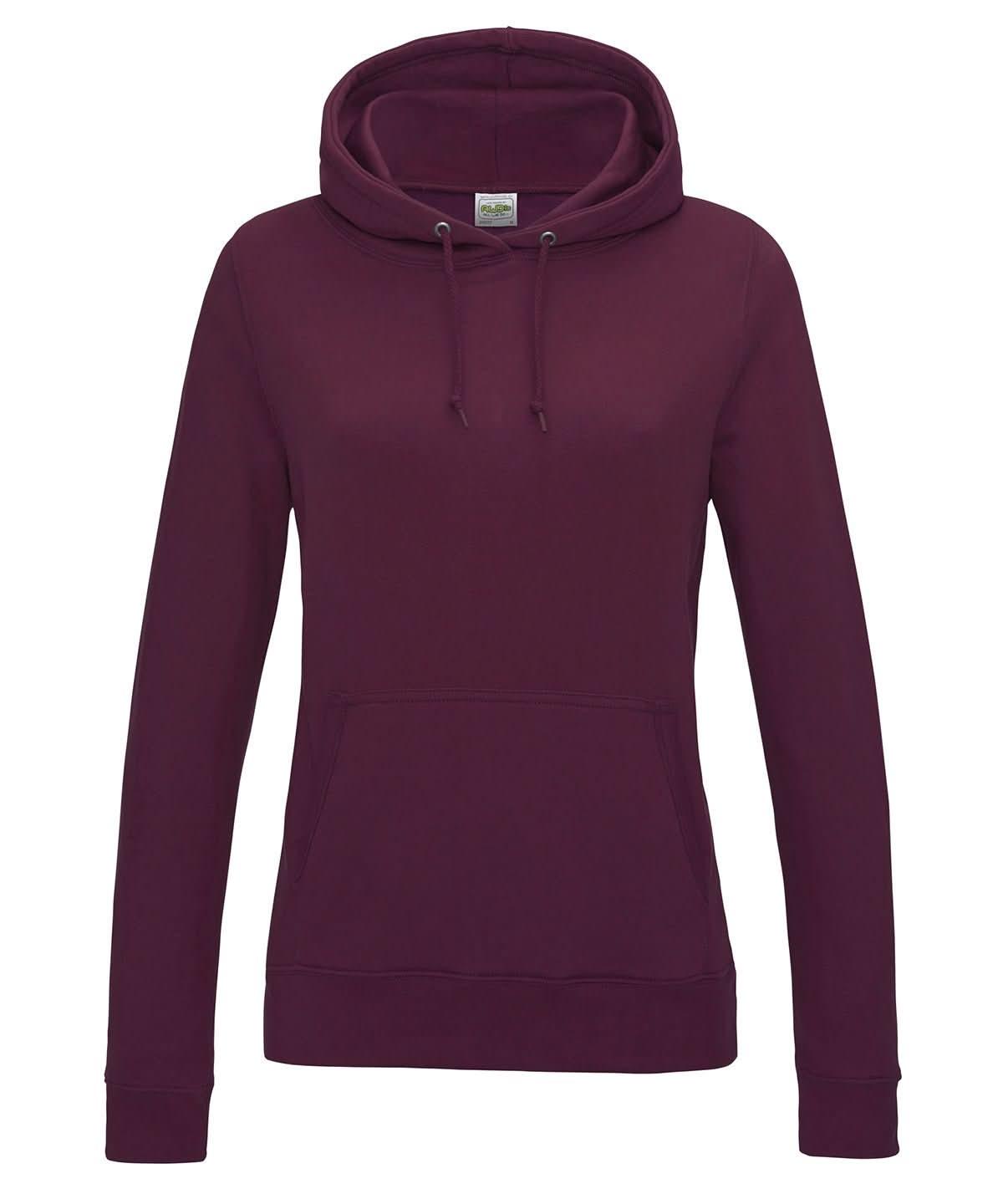 JH01F: Ladies College Style Hoodie Womens Hoodies AWDis Just Hoods Burgundy XS