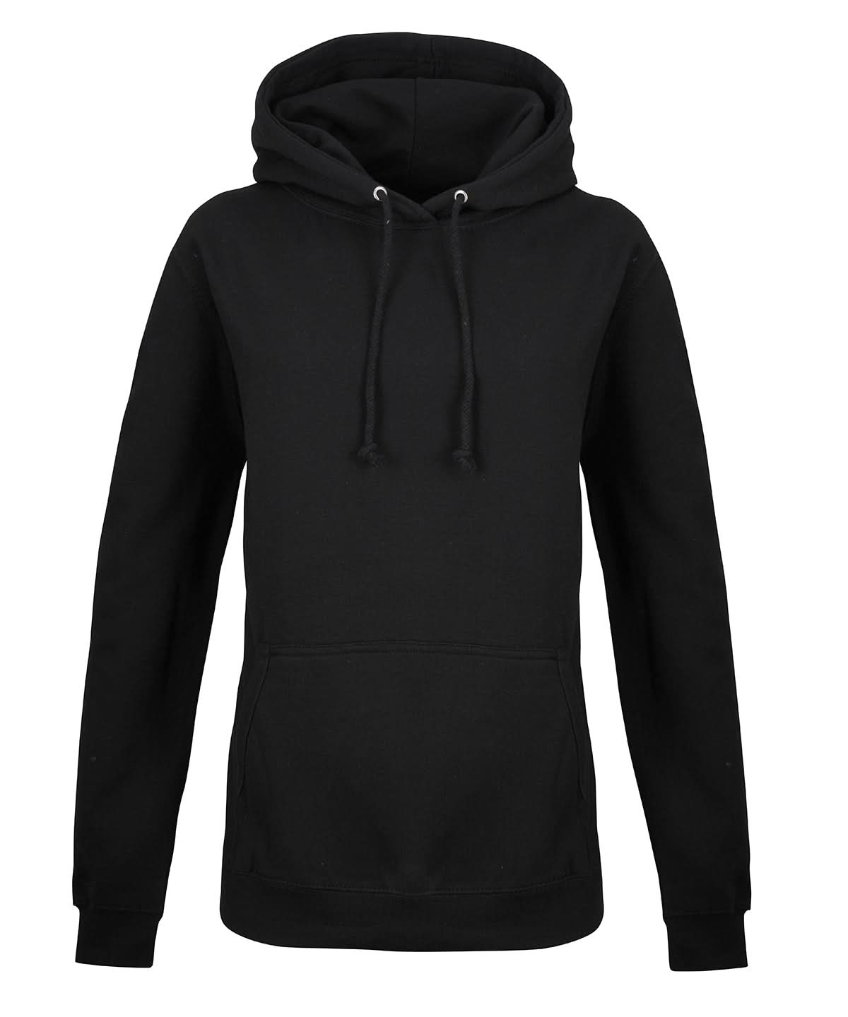 JH01F: Ladies College Style Hoodie Womens Hoodies AWDis Just Hoods Deep Black XS