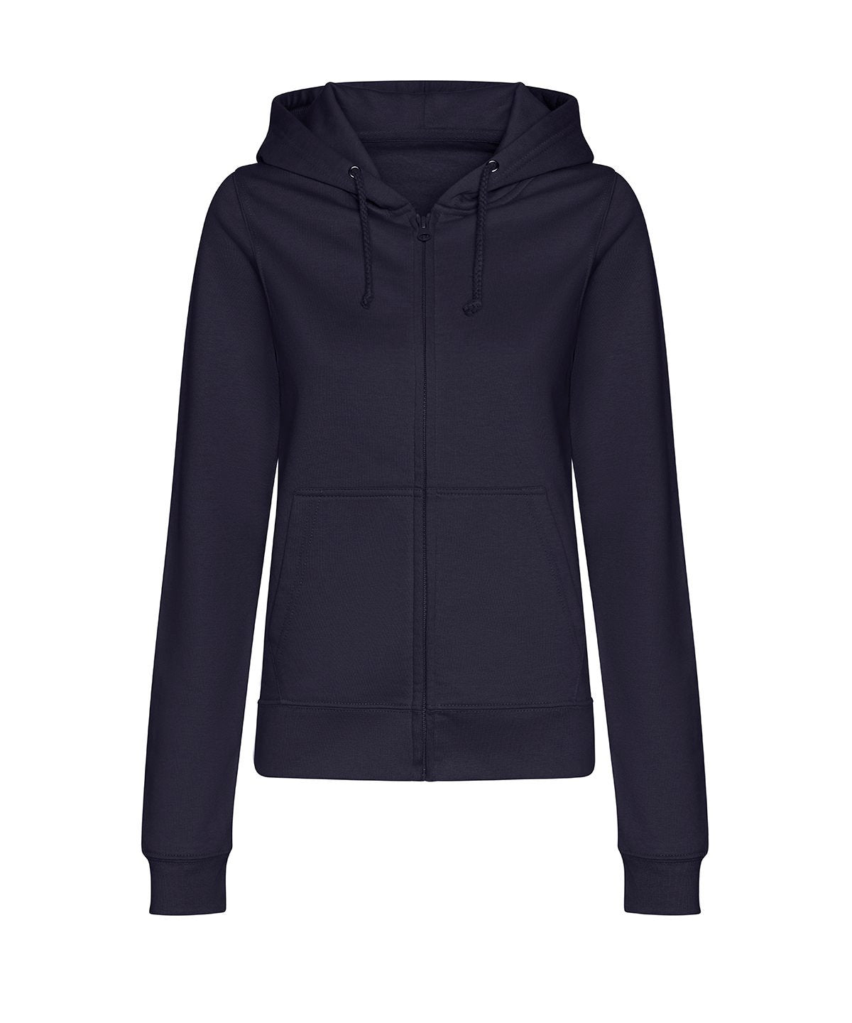 JH50F: Womens Zip Hoodie Womens Hoodies AWDis Just Hoods New French Navy XS