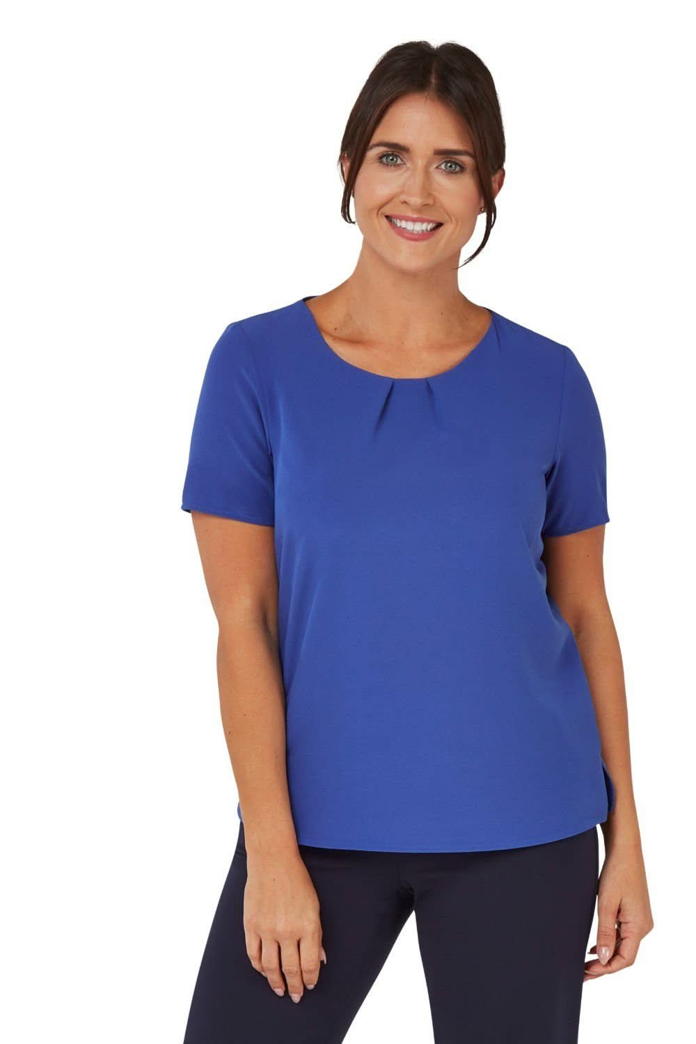 Libby Pleat Neck Blouse Blouses Vortex Designs