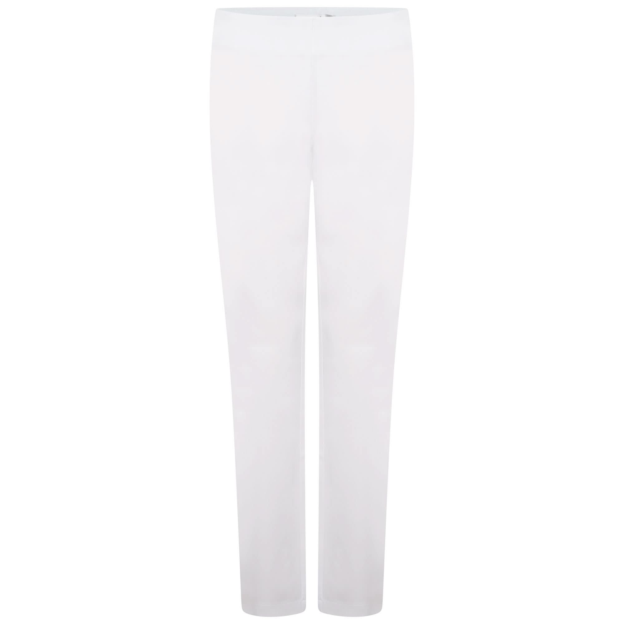 Lili Straight Leg Beauty Trousers Salon & Spa Trousers La Beeby White 6