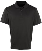 PR615: Mens Pique Polo Shirt Mens Polos Premier Black S