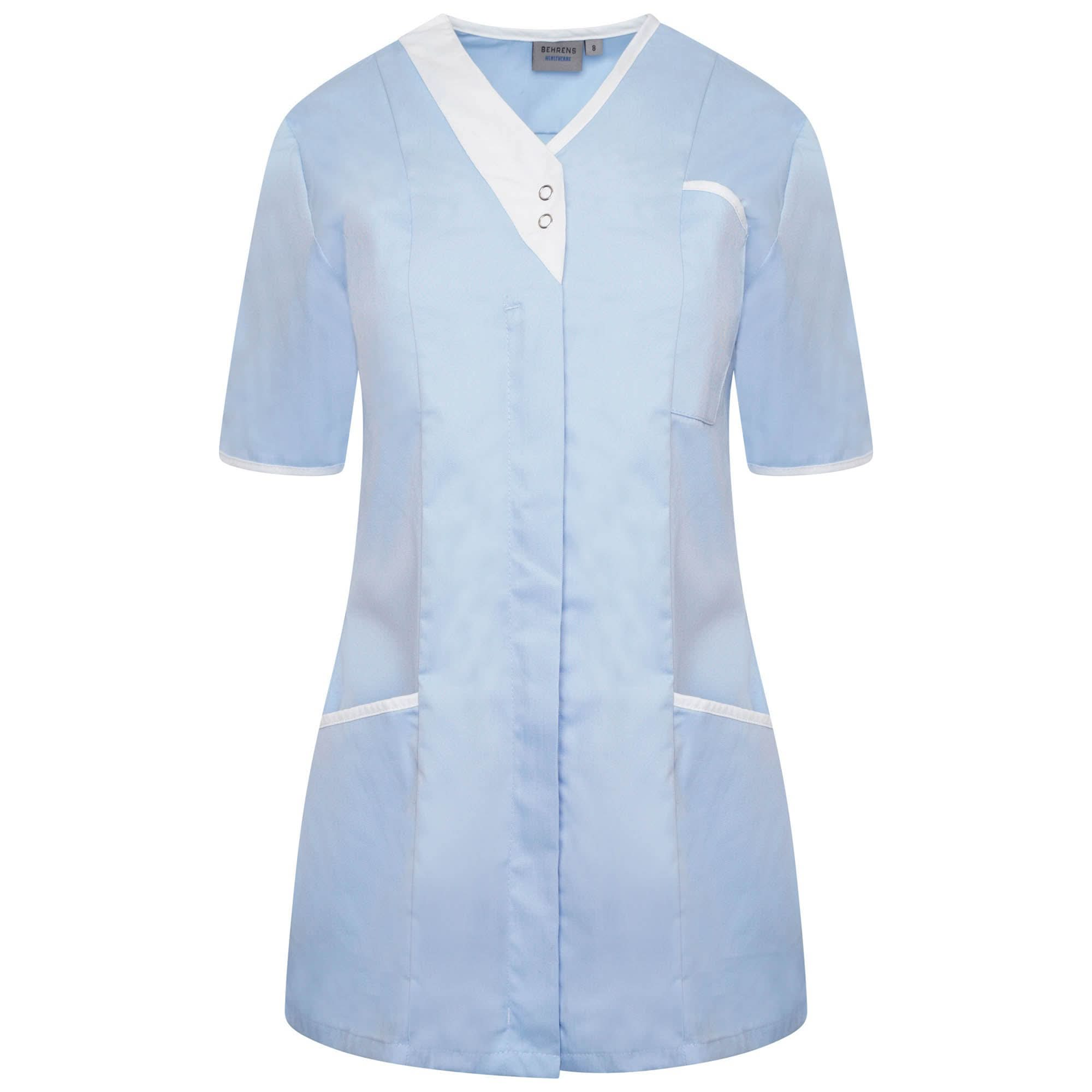 NALT - Asymmetric Tunic - Blues Ladies Healthcare Tunic Behrens Sky/White 6