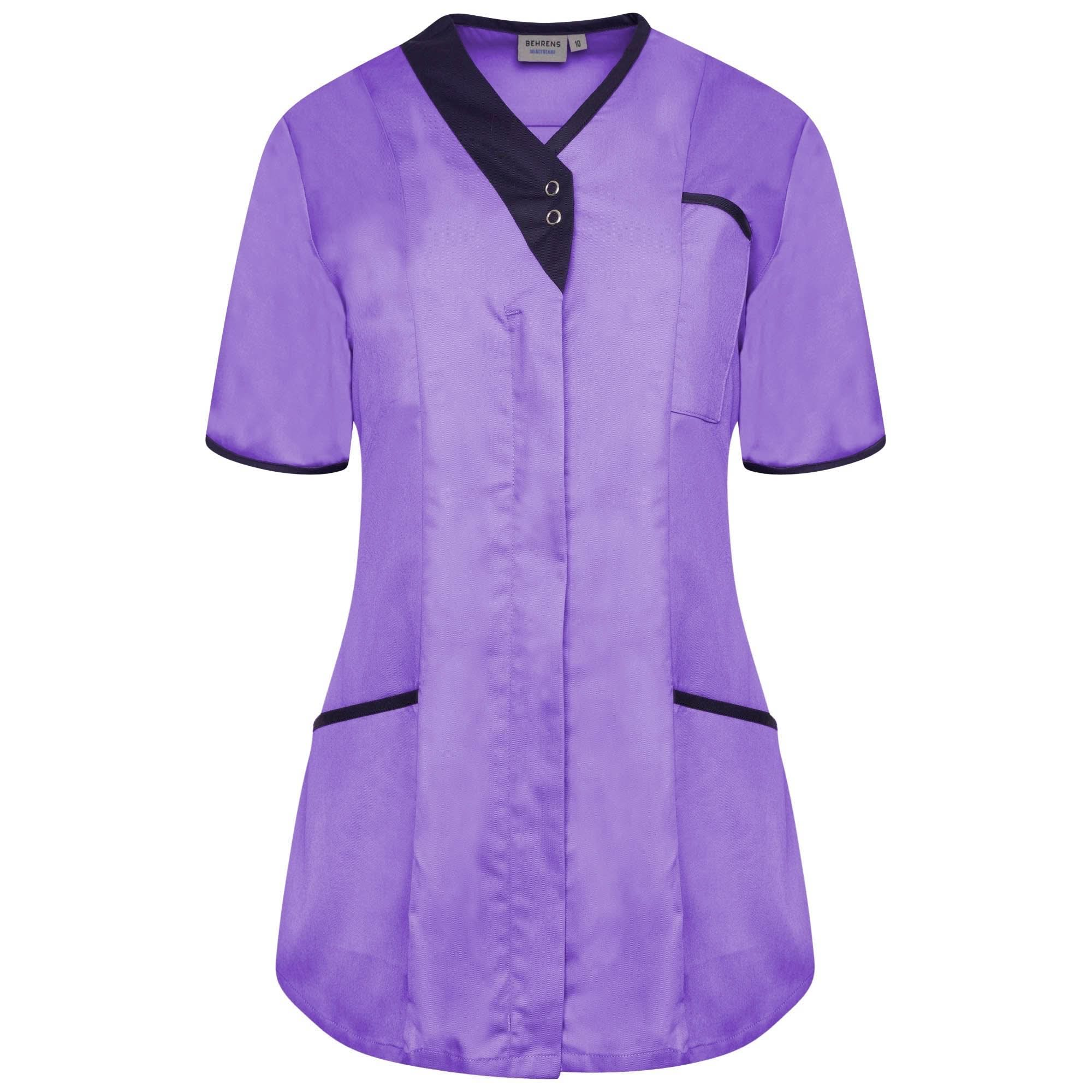 NALT - Asymmetric Tunic - Purples Ladies Healthcare Tunic Behrens Purple/Navy 6