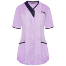 NALT - Asymmetric Tunic - Purples Ladies Healthcare Tunic Behrens Lilac/Navy 6