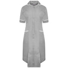 NCLD - Ladies Healthcare Dress - Grey/White - The Staff Uniform Company