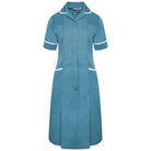 NCLD - Teal Nurse Dress (White Trim) Healthcare Dress Behrens Teal 6 Short