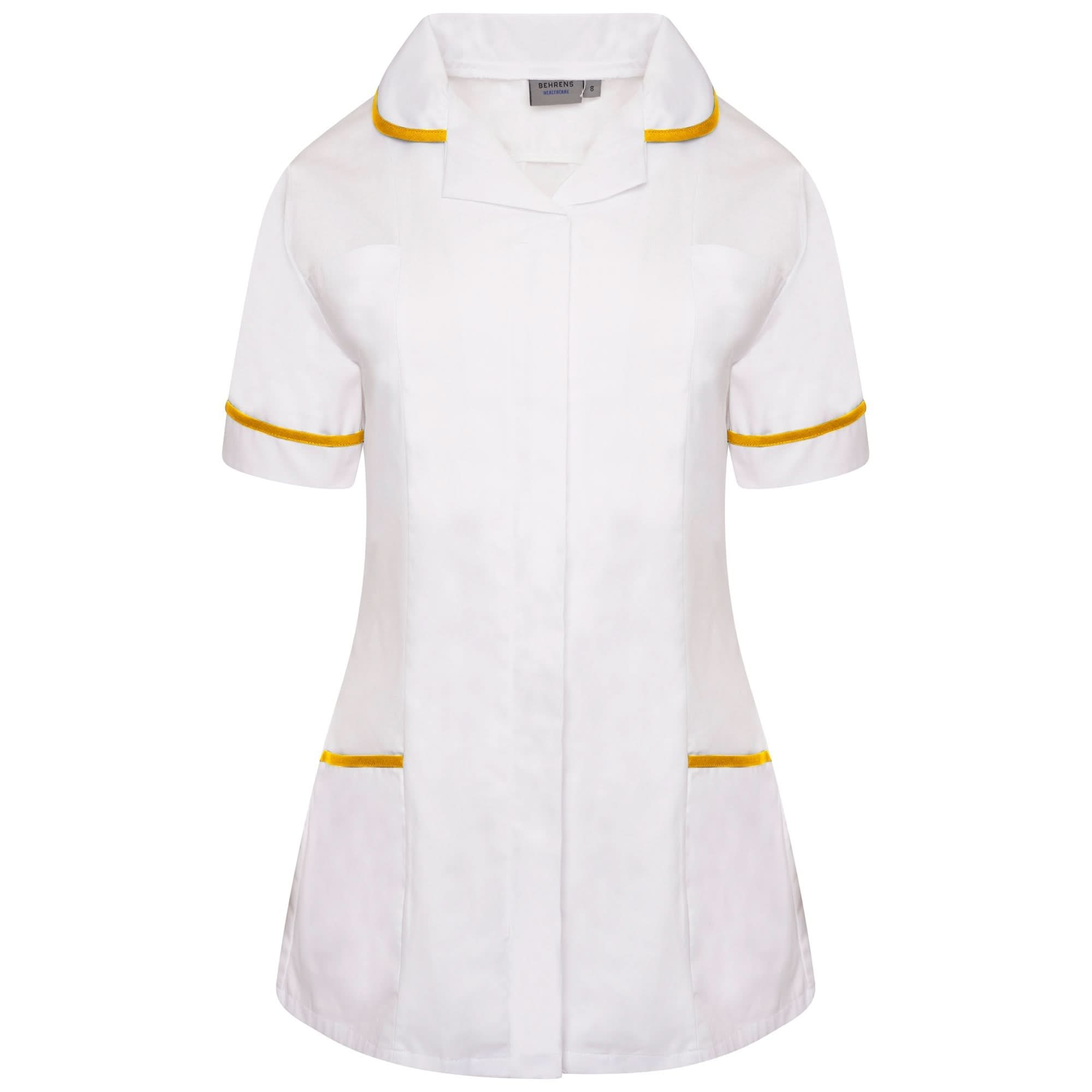 NCLT - Round Collar Tunic (Whites) - The Staff Uniform Company