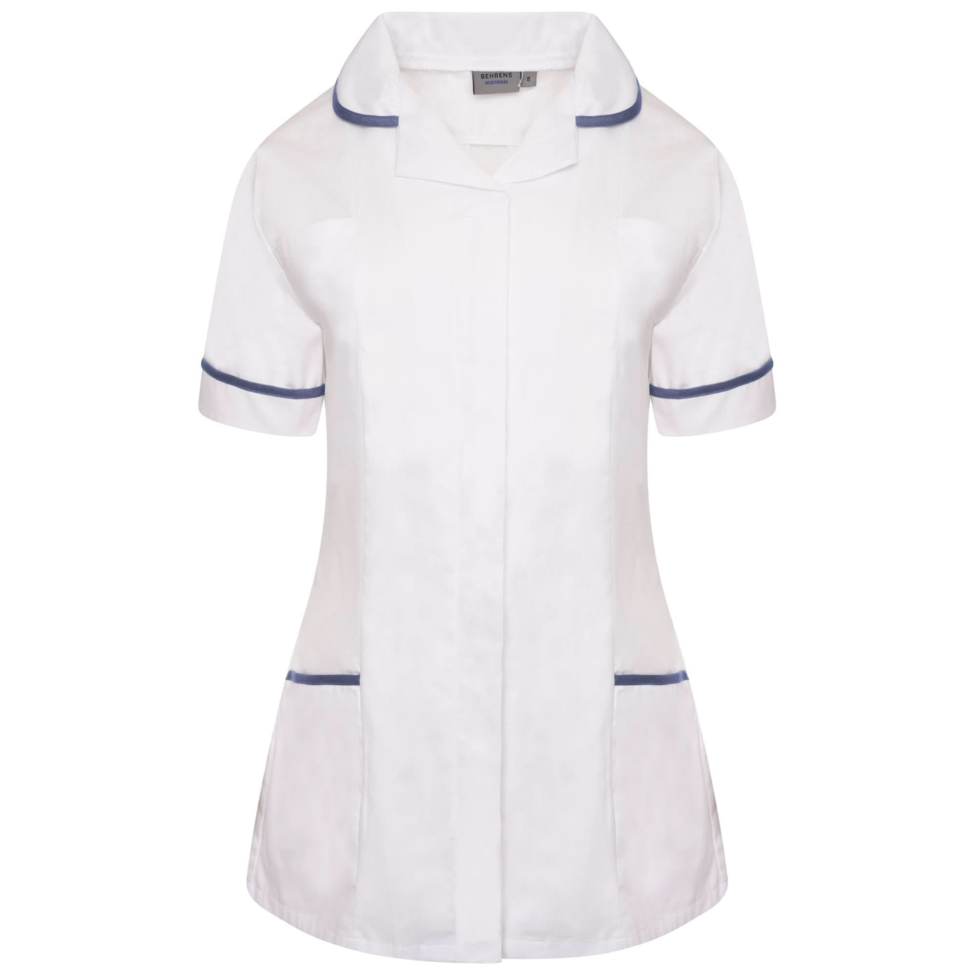 NCLT - Round Collar Tunic (Whites) - The Staff Uniform Company