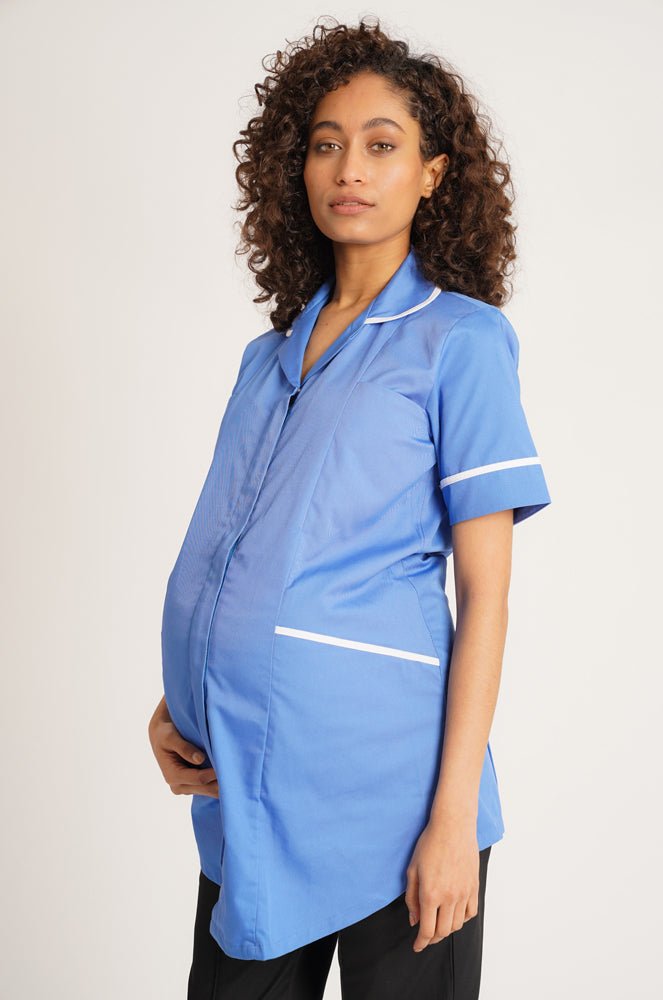 NCLTPSM - Ladies Maternity Tunic (Blues) - The Staff Uniform Company