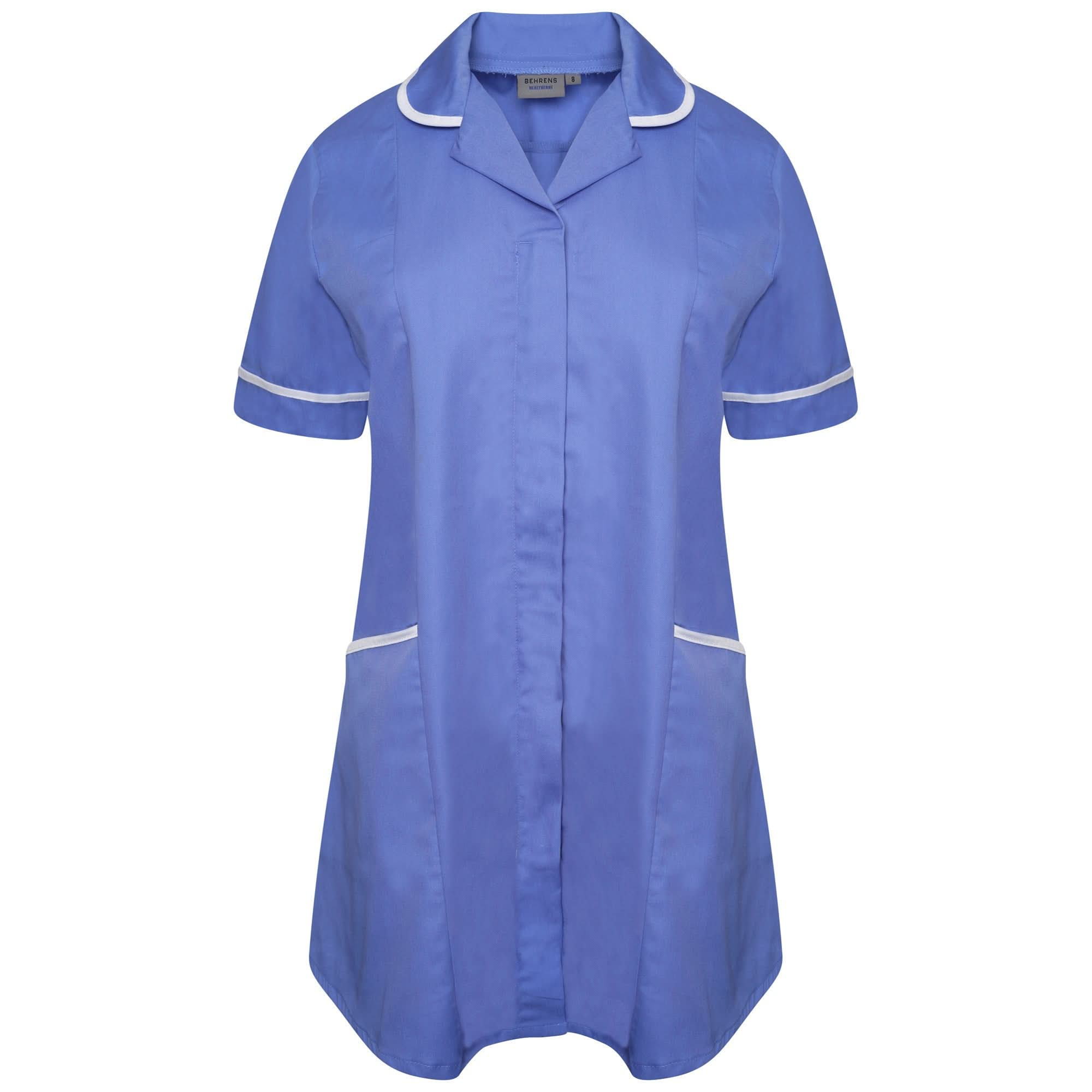 NCLTPSM - Ladies Maternity Tunic (Blues) Behrens Hospital Blue/White 6