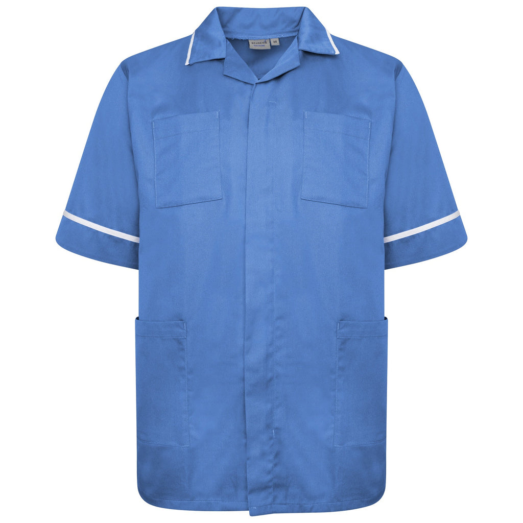 NCMT - Mens Classic Healthcare Tunic (Blues) - The Staff Uniform Company