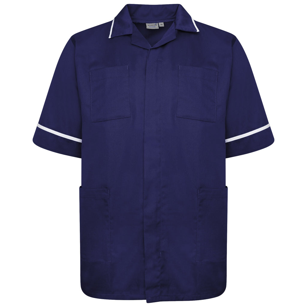 NCMT - Mens Classic Healthcare Tunic (Navys) - The Staff Uniform Company