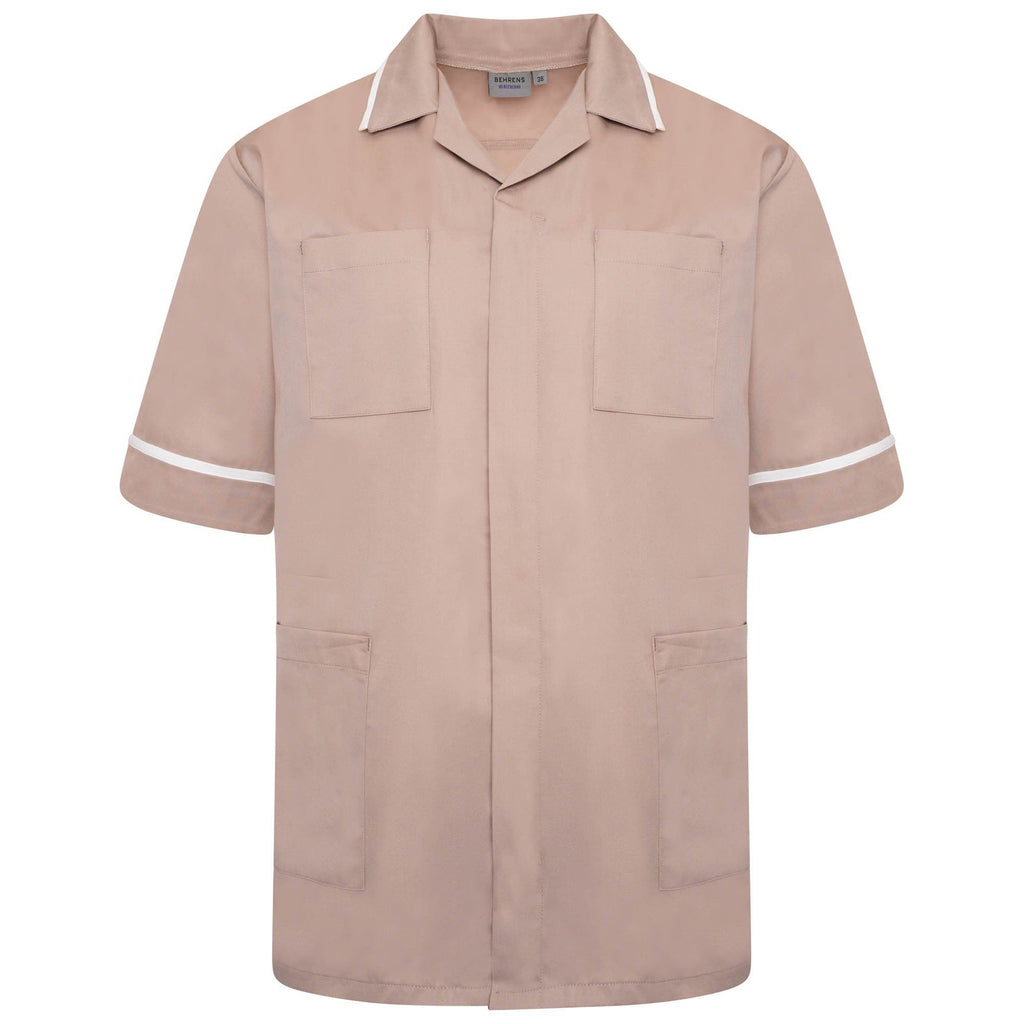 NCMT - Mens Classic Healthcare Tunic (Neutrals) - The Staff Uniform Company