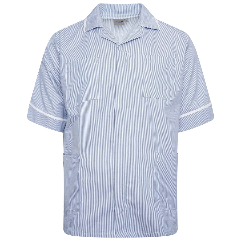 NCMT - Mens Classic Healthcare Tunic (Stripes) - The Staff Uniform Company