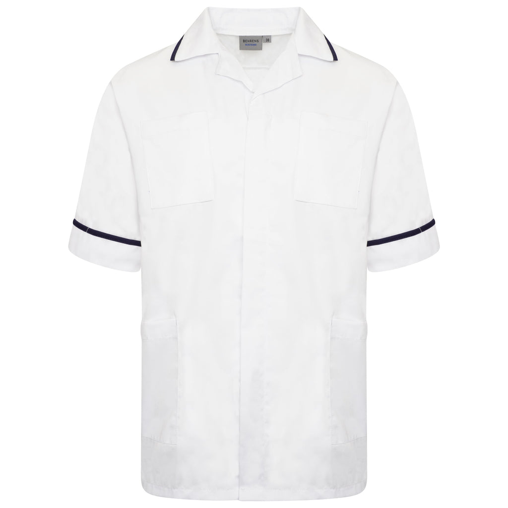 NCMT - Mens Classic Healthcare Tunic (Whites) - The Staff Uniform Company