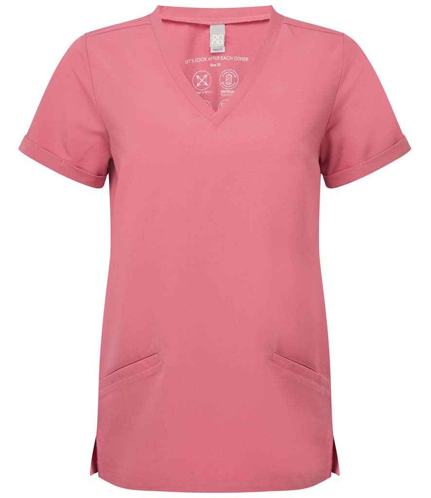 Onna Ladies "Invincible" Scrub Tunic Scrubs Onna by Premier Calm Pink XS