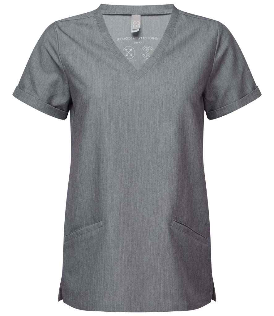 Onna Ladies "Invincible" Scrub Tunic Scrubs Onna by Premier Dynamo Grey XS