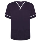 NSTT - Unisex Contrast Trim Smart Scrub Tunic (Blues) - The Staff Uniform Company