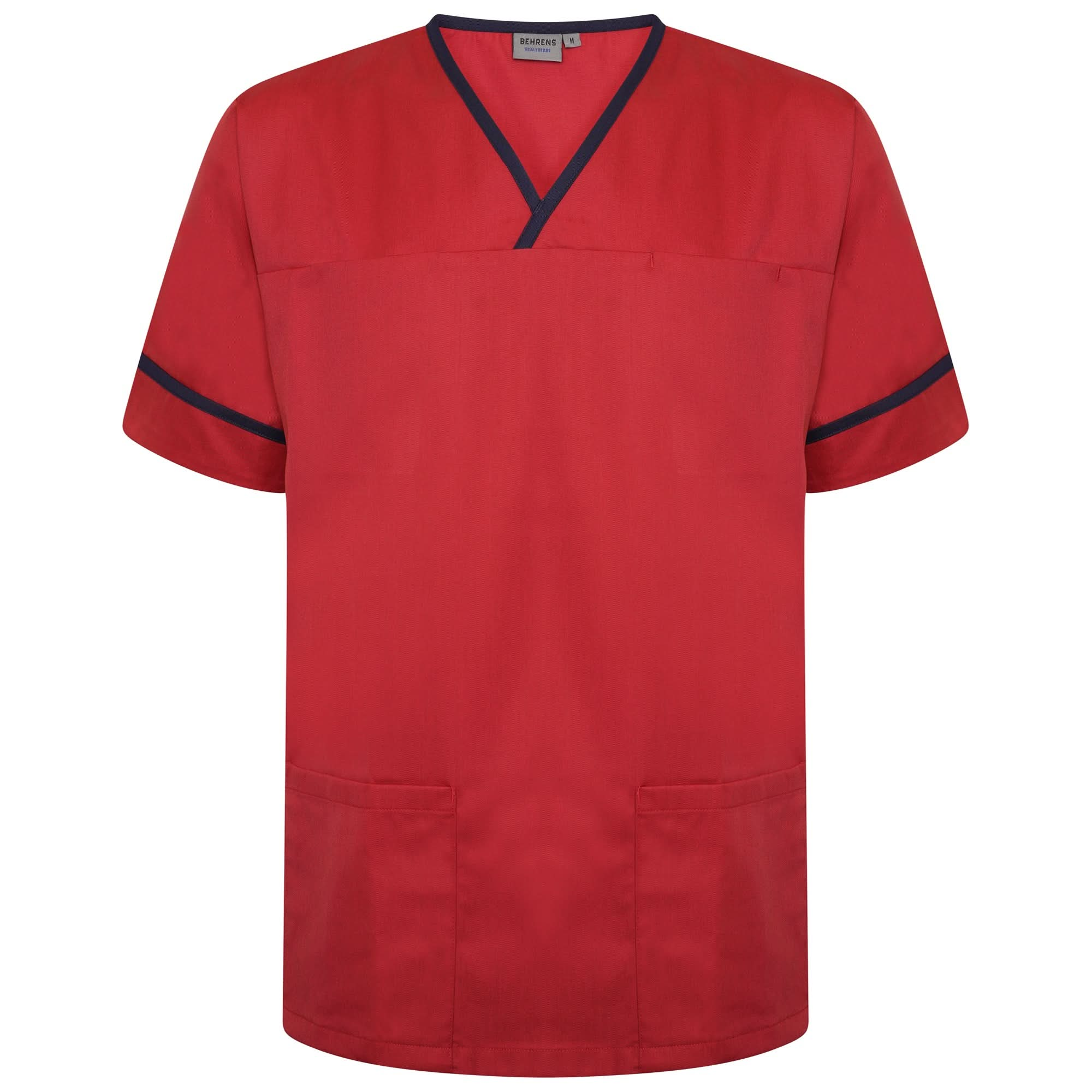 NSTT - Unisex Contrast Trim Smart Scrub Tunic (Colours) - The Staff Uniform Company