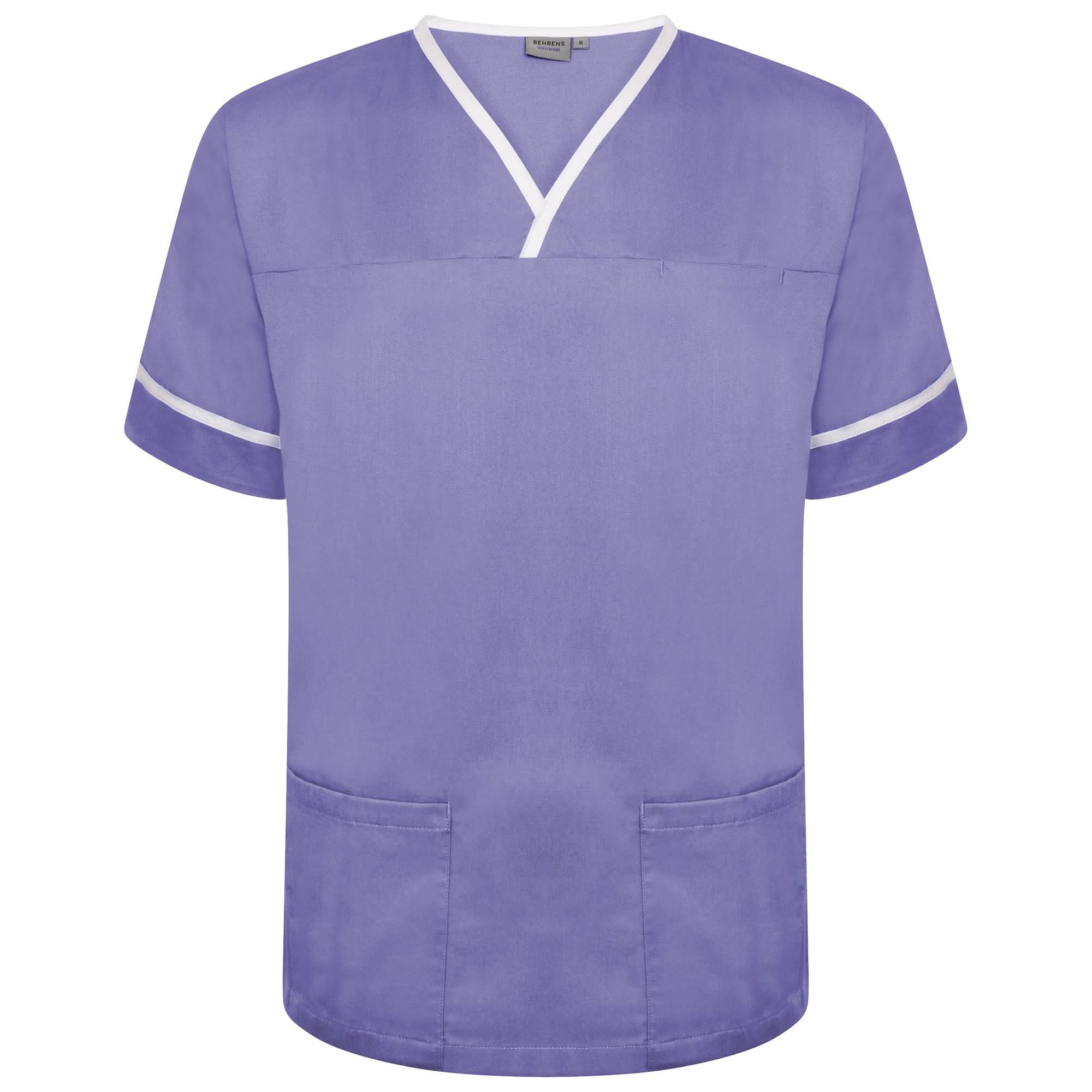 NSTT - Unisex Contrast Trim Smart Scrub Tunic (Colours) - The Staff Uniform Company