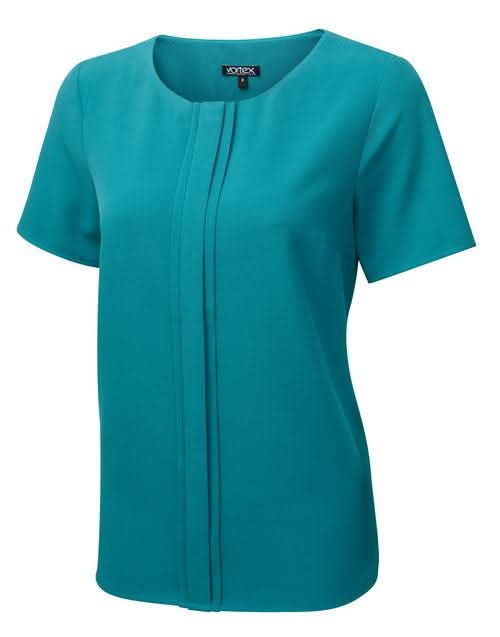 Poppy Ladies Round Neck Blouse Blouses Vortex Designs