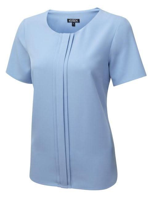 Poppy Ladies Round Neck Blouse Blouses Vortex Designs