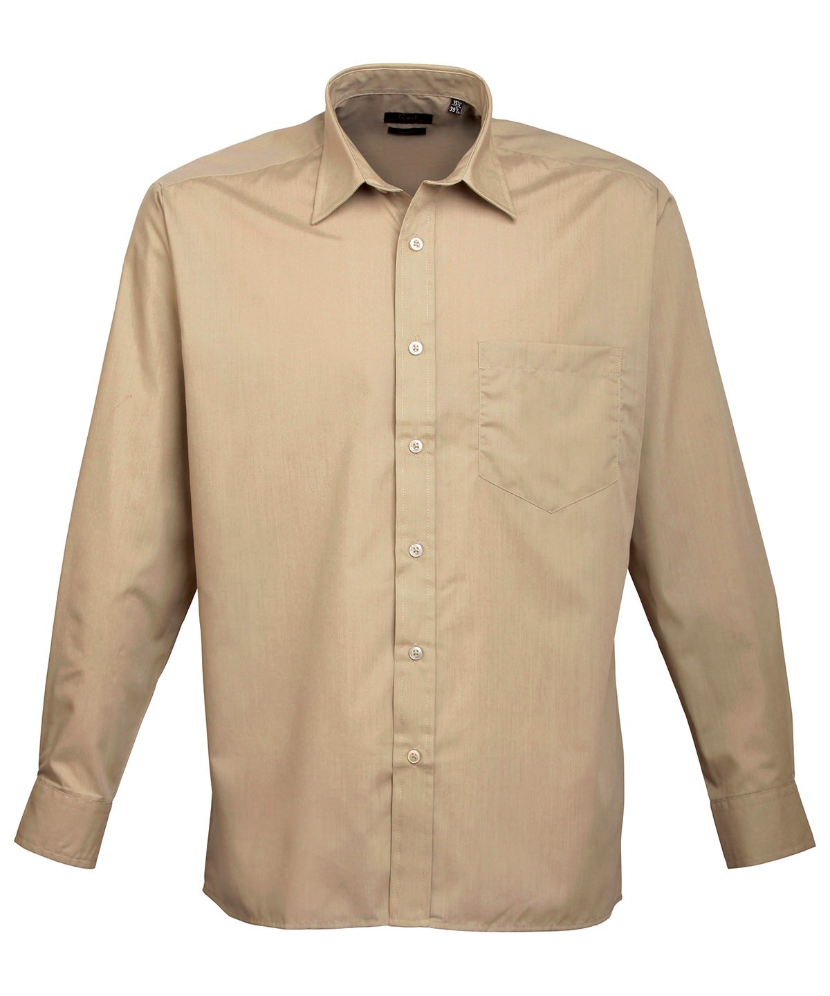 PR200: Mens Long Sleeve Poplin Shirt Mens Long Sleeve Shirts Premier