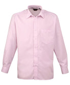 PR200: Mens Long Sleeve Poplin Shirt Mens Long Sleeve Shirts Premier