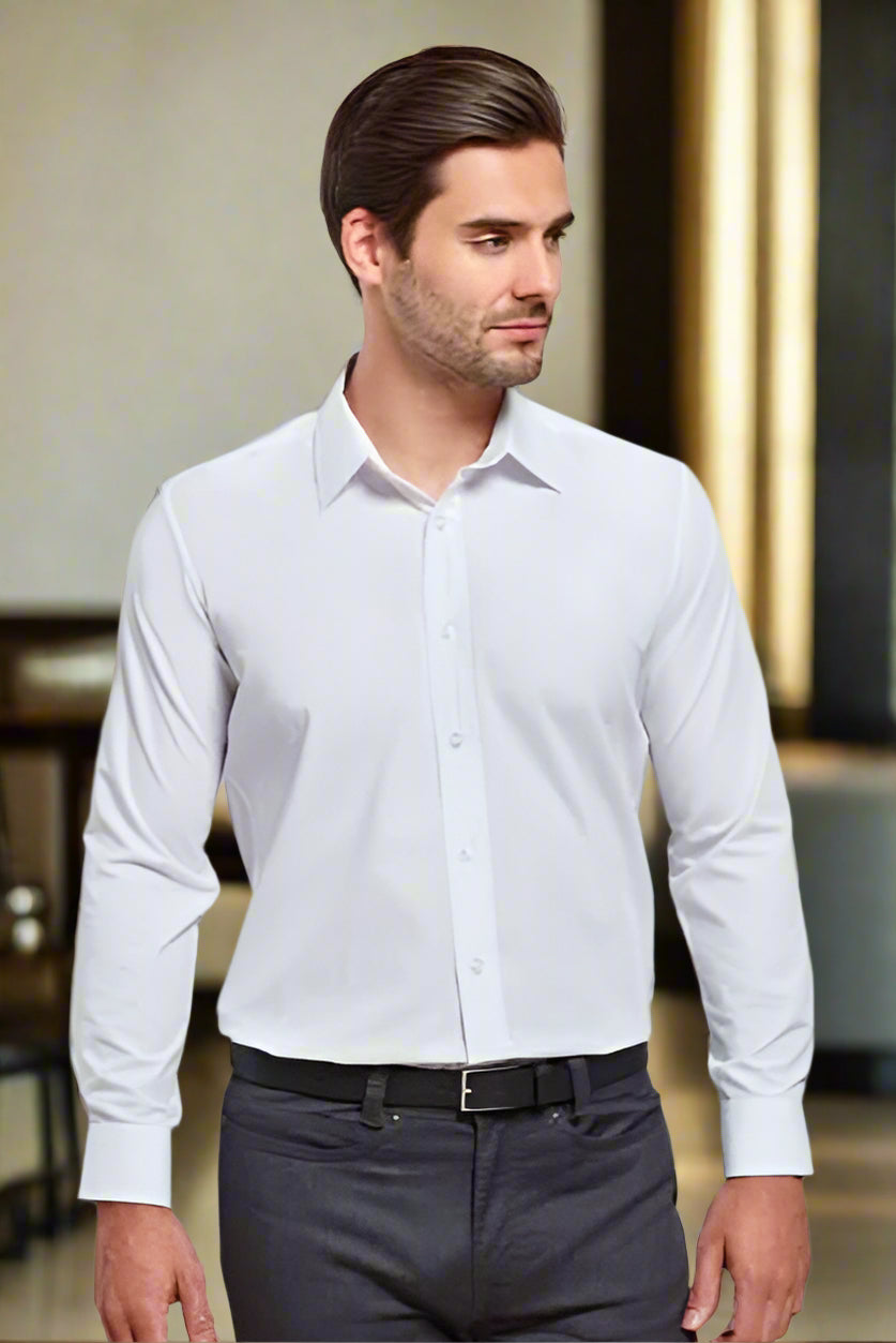 PR204 - Fitted Long Sleeve Shirt - The Staff Uniform Company